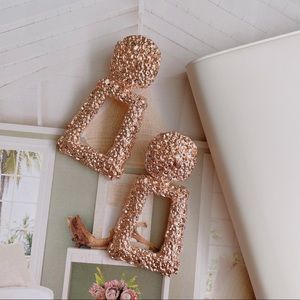 Vintage inspired chunky drop earrings